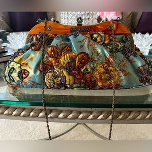 Vintage/retro beaded purse handbag.